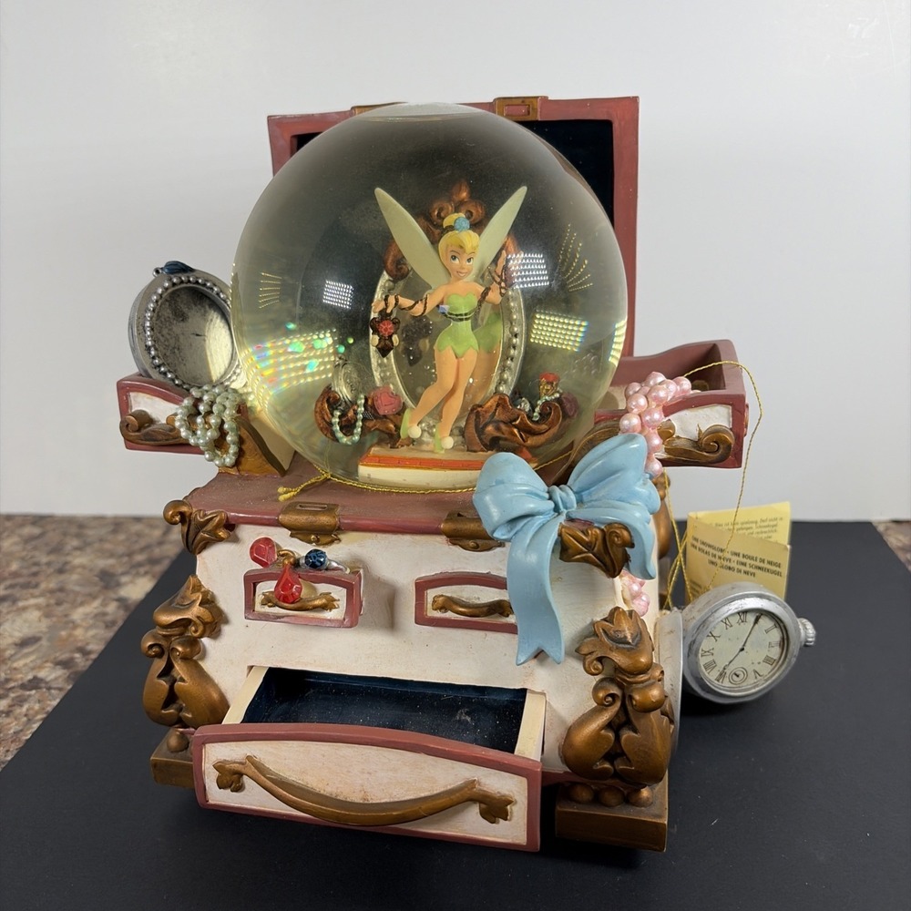 Vintage Disney Tinker-Bell "You Can Fly" Large Musical Snow Globe